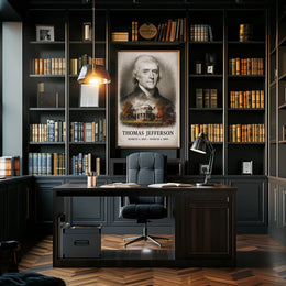 Thomas Jefferson 3rd President of the United States Reflections Poster