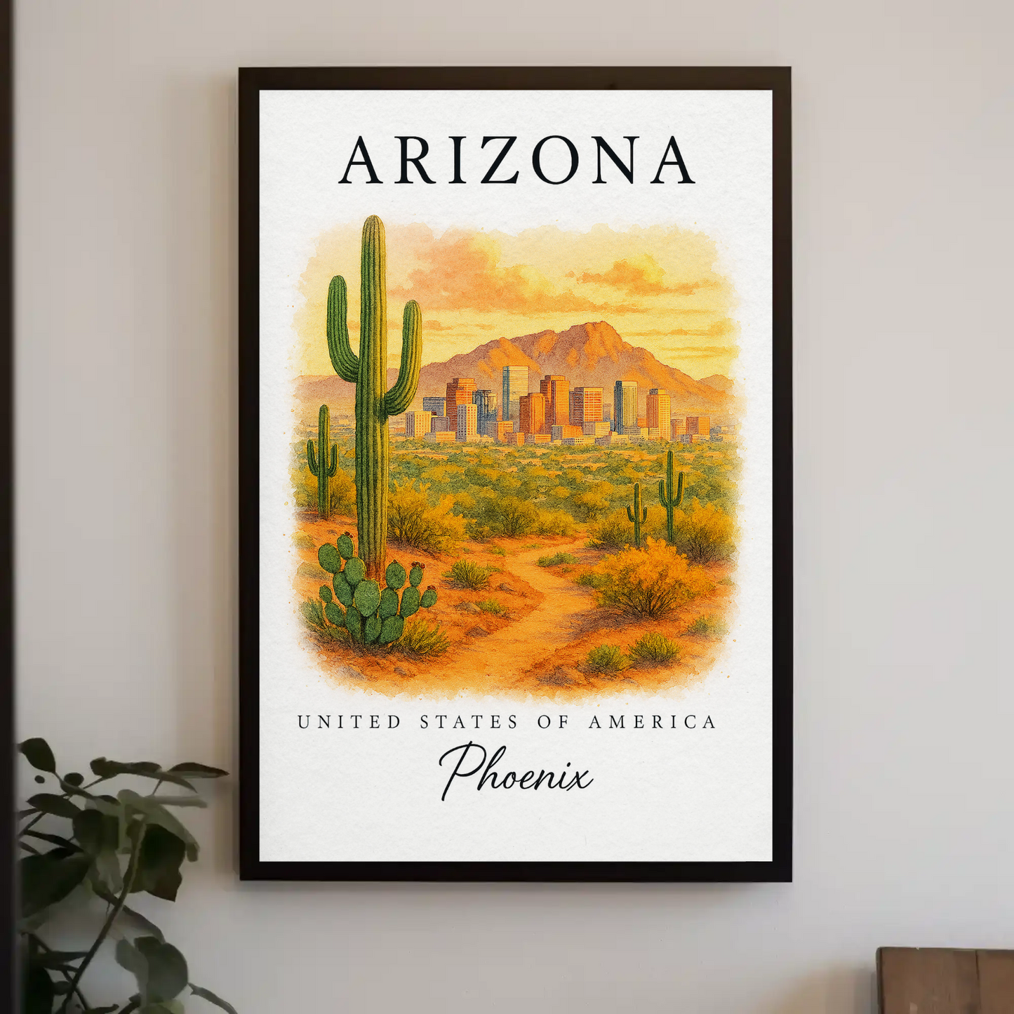 Arizona, Phoenix Signature Series Vintage Travel Poster