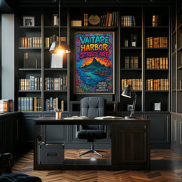 Vaitape Harbor Street Art Tropical Creativity Culture Poster