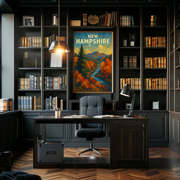 New Hampshire Autumn Landscape Poster