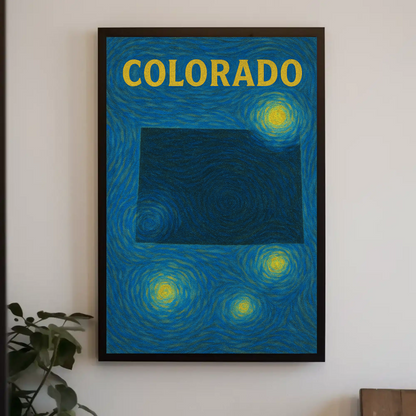 Colorado Starry Night Poster