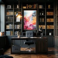 Abstract Colorful Waves Abstract Poster
