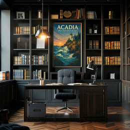 Acadia Where Earth Meets the Sea Poster