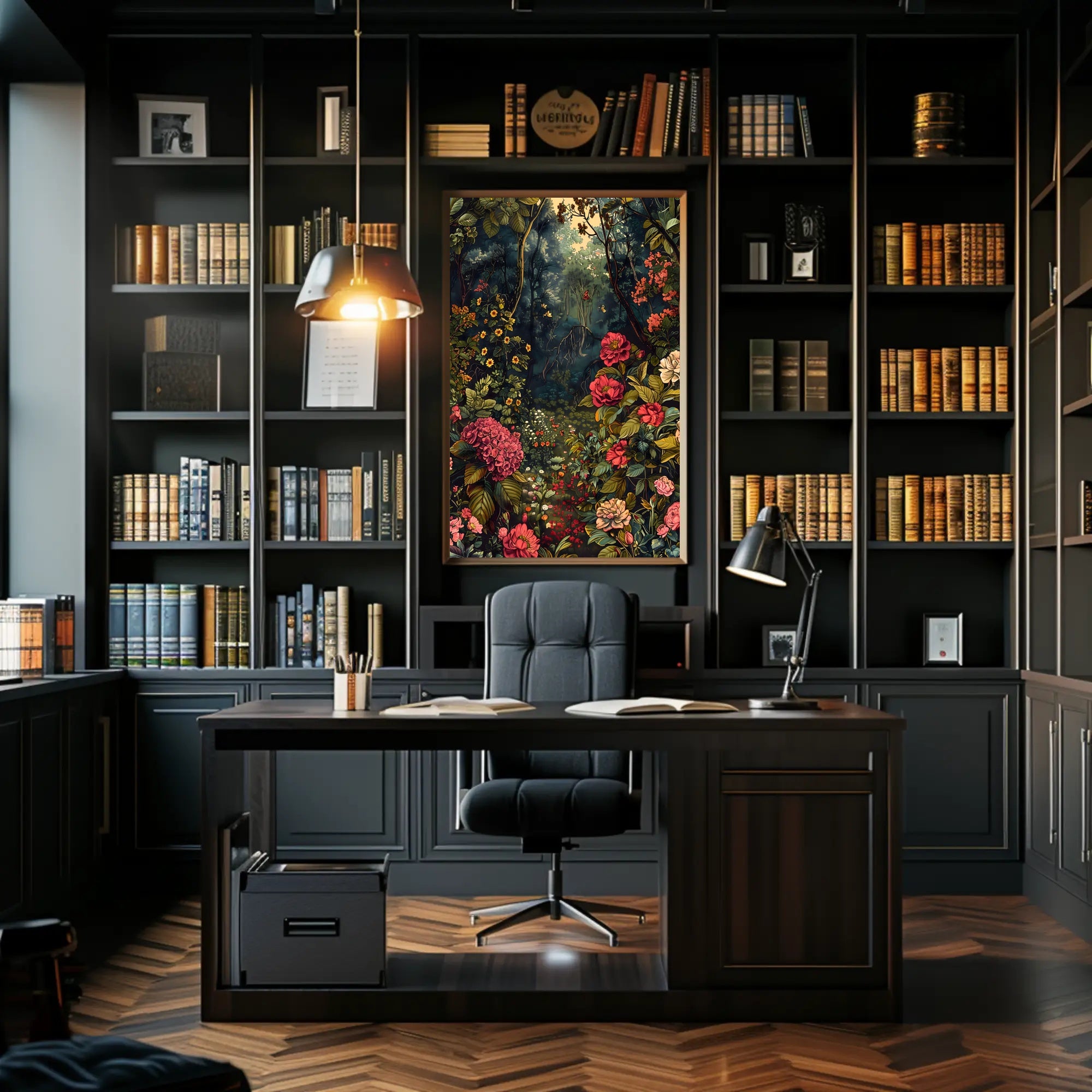 Enchanted Forest Garden William Morris Art Poster