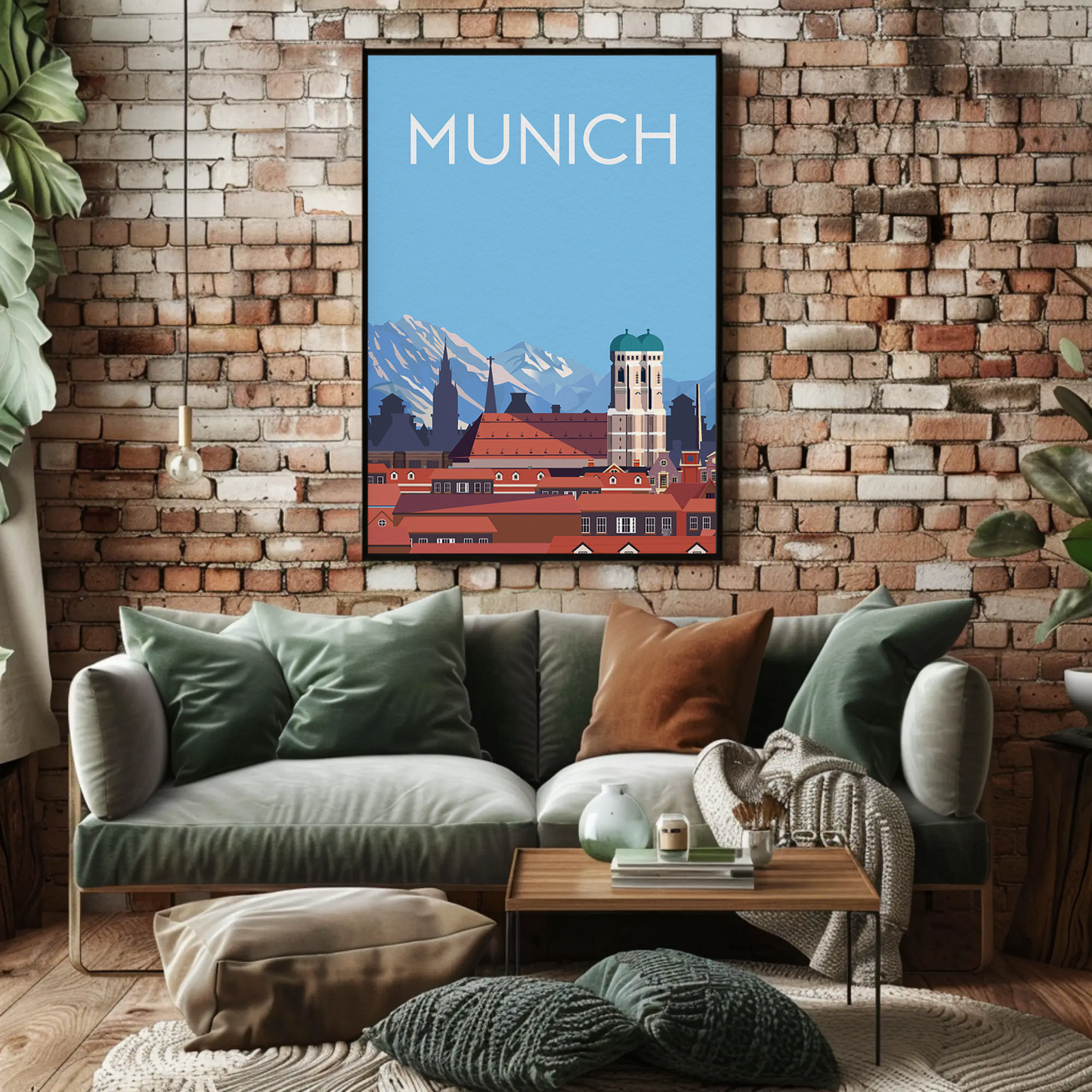 Minimalist Munich Travel Poster