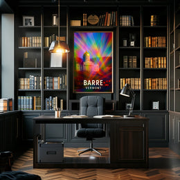 Barre, Vermont A Colorful Perspective Poster