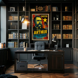 Chester A. Arthur 21st President of the United States Graffiti Pop Art Poster