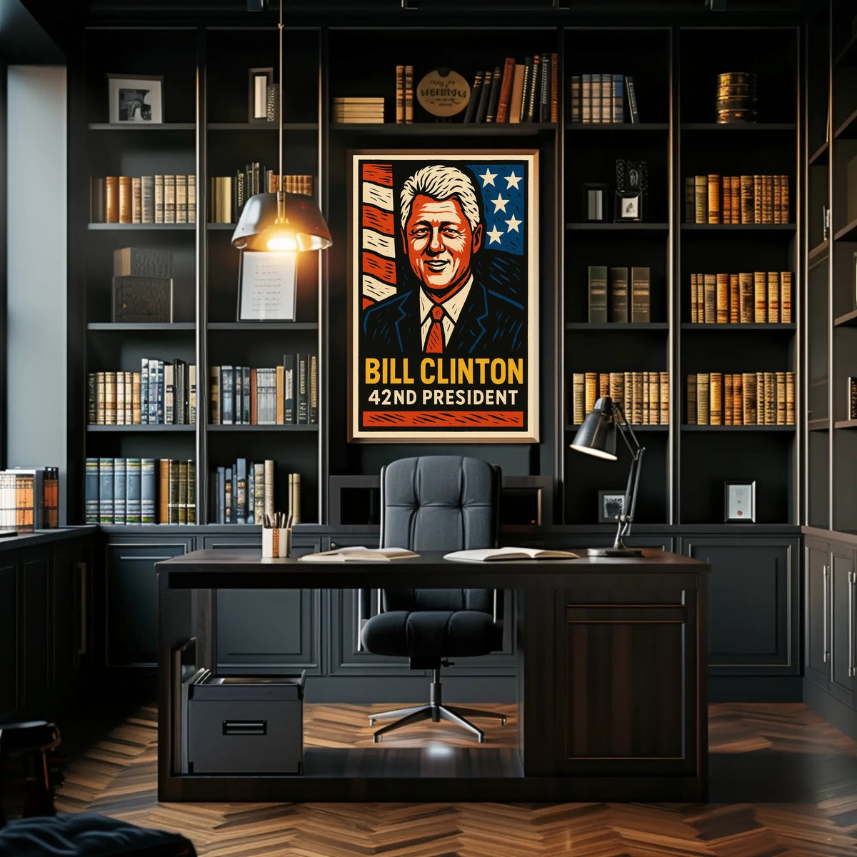 Bill Clinton 42nd President Poster