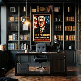 Bill Clinton 42nd President Poster