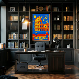 Colosseum In Lego Art Poster