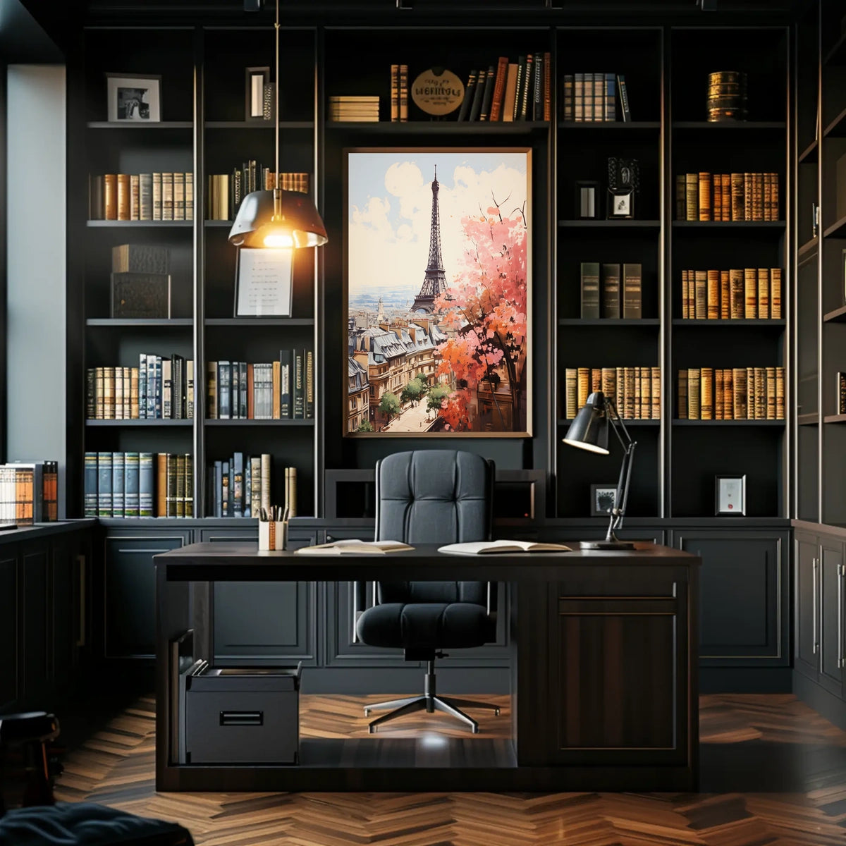 Eiffel Tower Modern Elegance in Paris Travel Poster