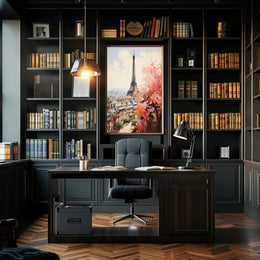 Eiffel Tower Modern Elegance in Paris Travel Poster