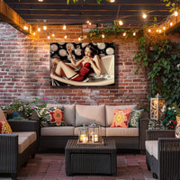 Glamorous Art Deco Woman in Bathtub Poster