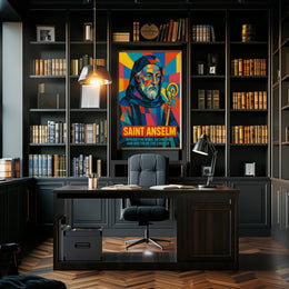 Saint Anselm Benedictine Monk And Poster