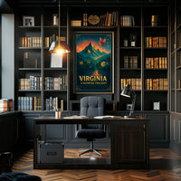 Virginia's Twilight Peace Travel Poster