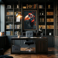 Hornbill Graffiti Art Poster: Vibrant and Dynamic