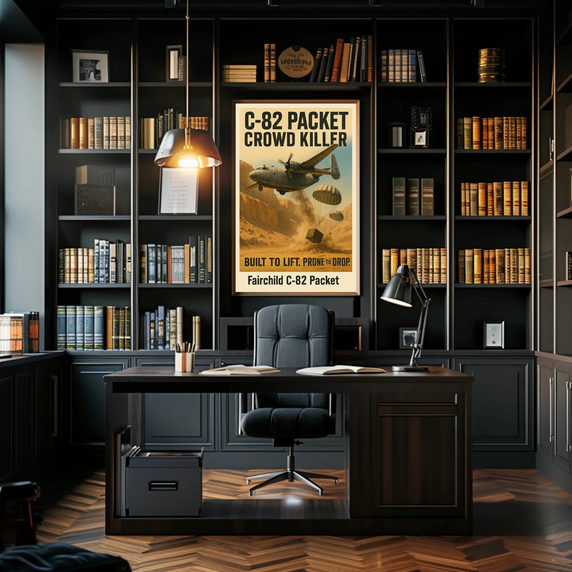 Fairchild C-82 Packet Mid-Century Military Recruitment Poster