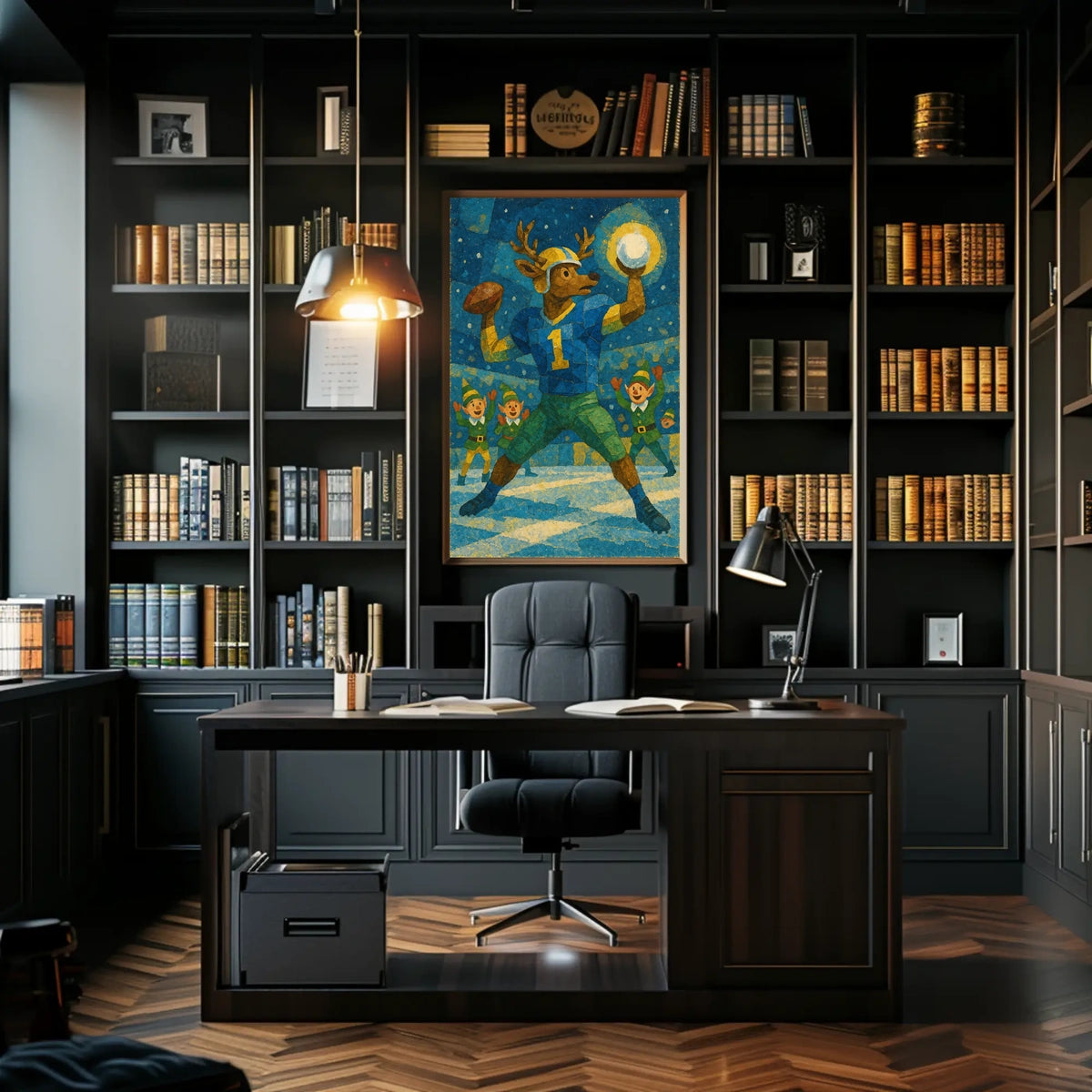 Reindeer Quarterback Poster