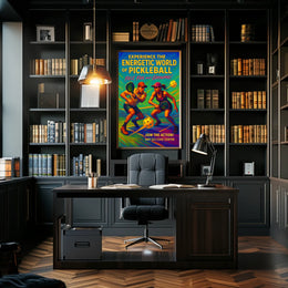 Experience the Energetic World of Pickleball Poster