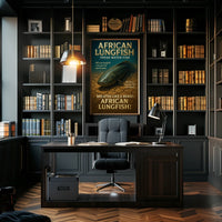 African Lungfish Survival Poster: Nature's Resilient Wonder