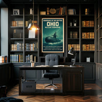 Guardians of the Depths: Ohio Nuclear Submarine Poster PosterGoat