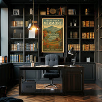 Discover Vermont Vintage Poster Wall Art