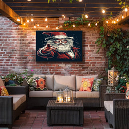 Santa Claus Festive Icon Poster