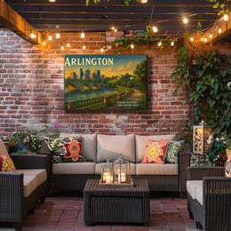 Arlington Travel Poster Where History Meets Honor