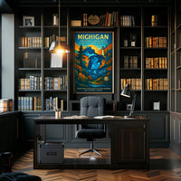 Michigan - The Great Lakes State Poster