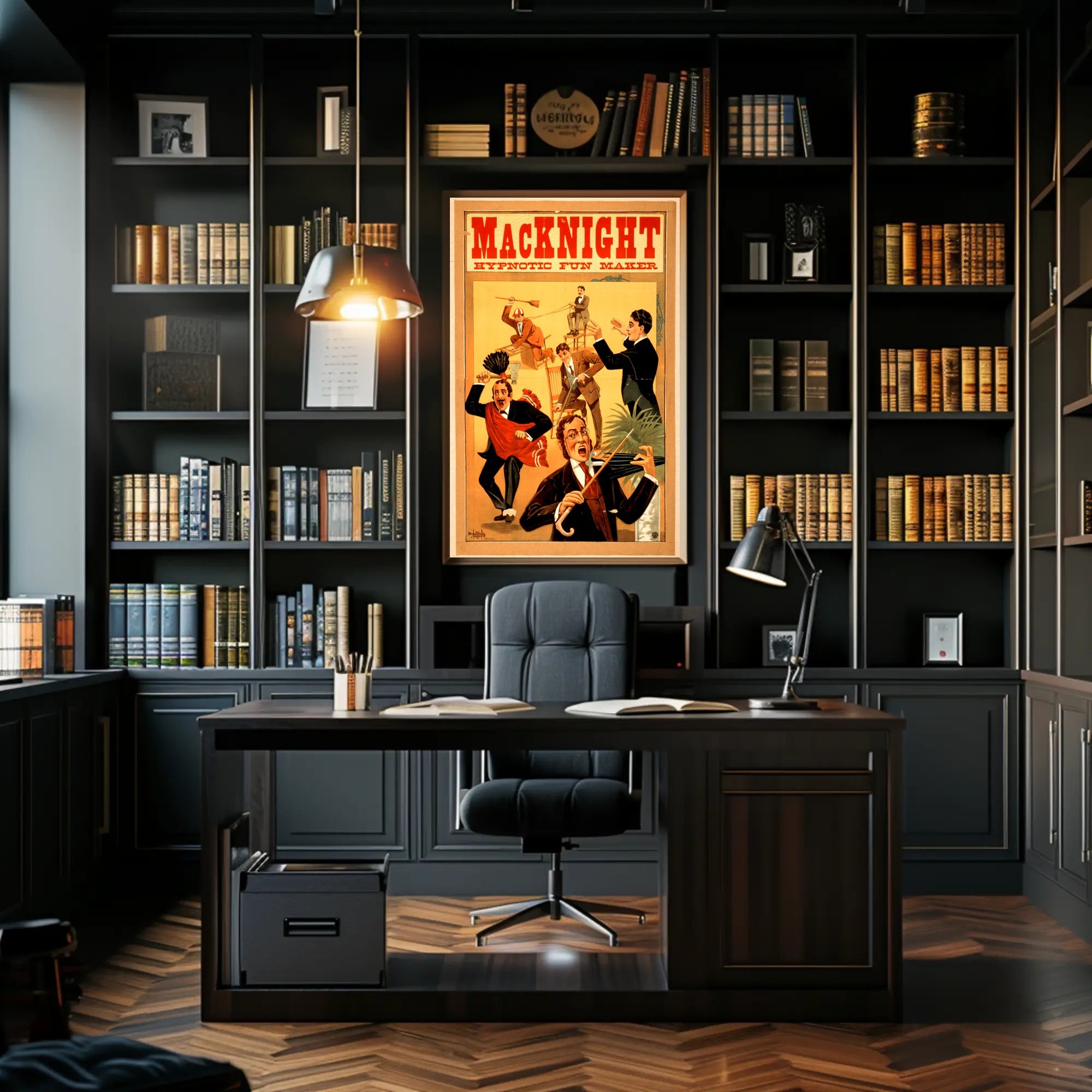 MacKnight Hypnotic Fun Maker Vintage Artistic Poster