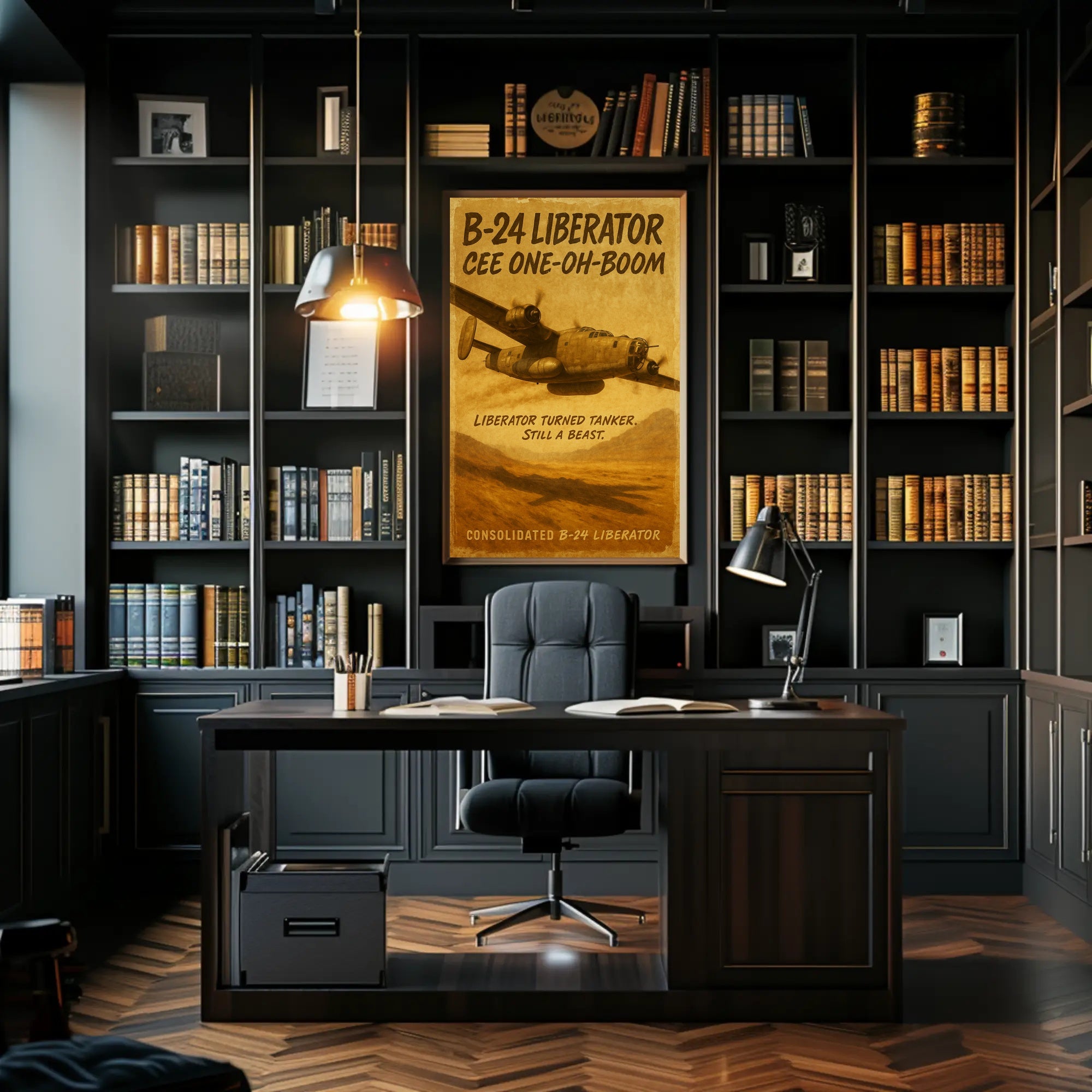 B-24 Liberator Soaring WWII Poster