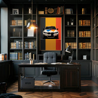 Vibrant Automotive Design Poster PosterGoat