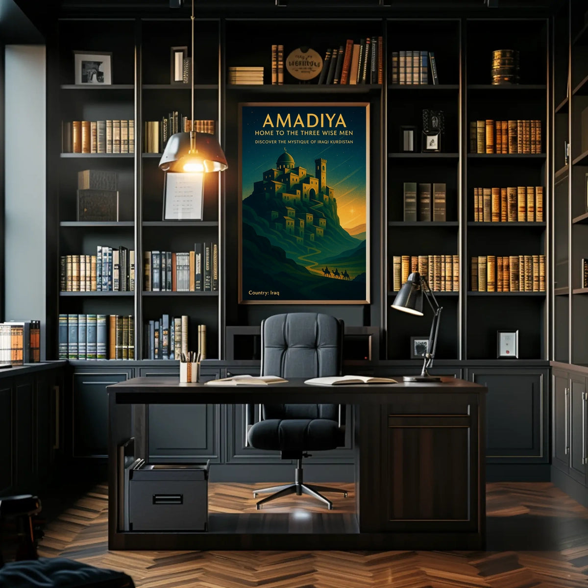 Amadiya Home to the Three Wise Men Poster