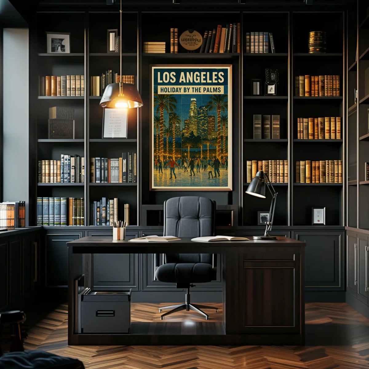 Holiday By The Palms In Los Angeles Poster