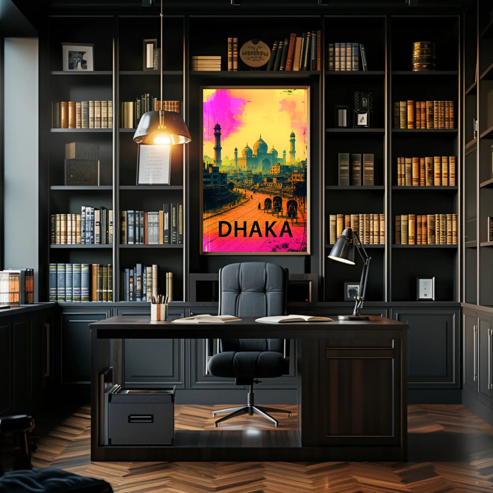 Dhaka Cityscape Poster PosterGoat