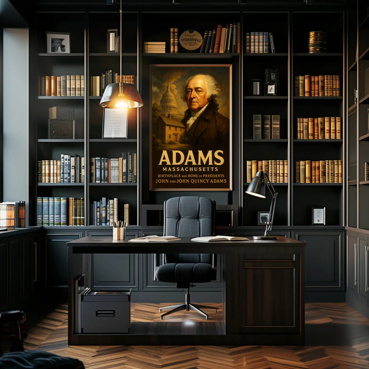 John And John Quincy Adams Poster