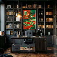 Reindeer Hoops Poster