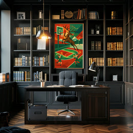 Reindeer Hoops Poster