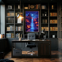 Halloween Manor: Gothic Nightfall Fantasy or Mythology Poster