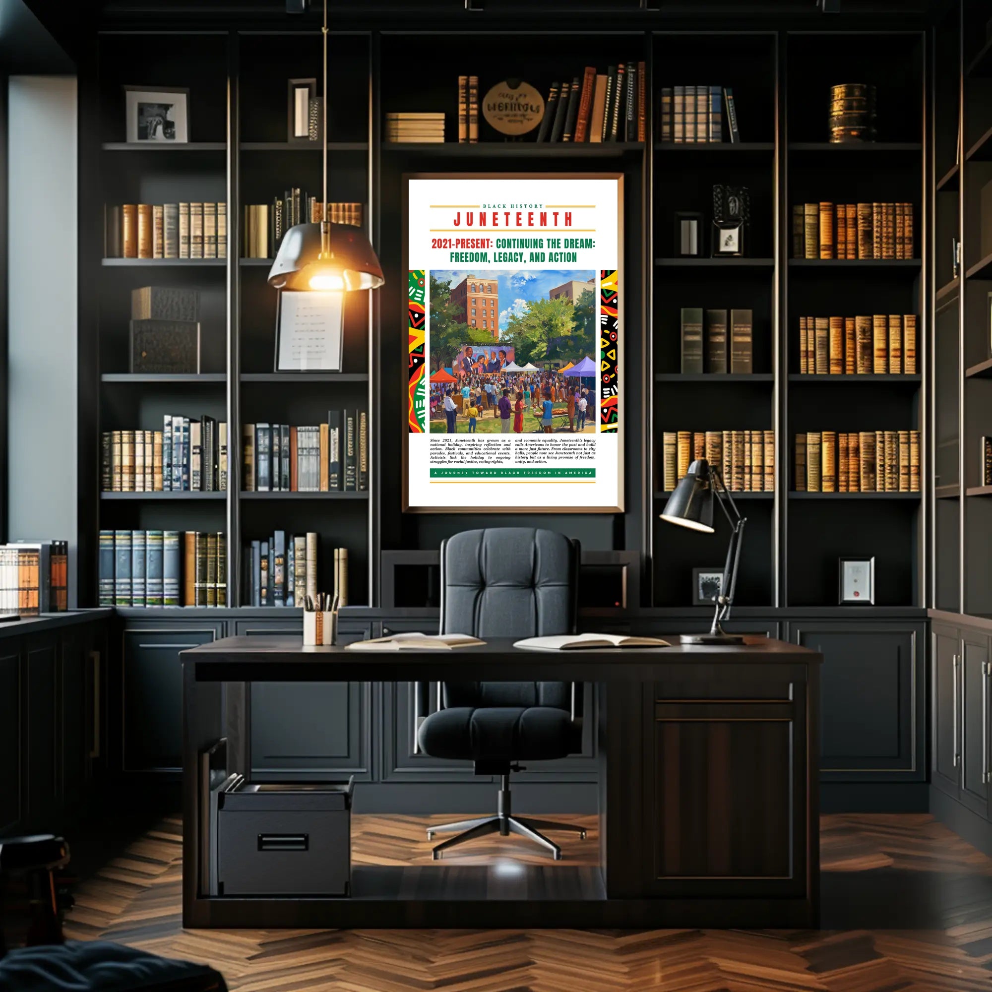 Juneteenth Celebration Patriotic Bold Cultural or Heritage Poster
