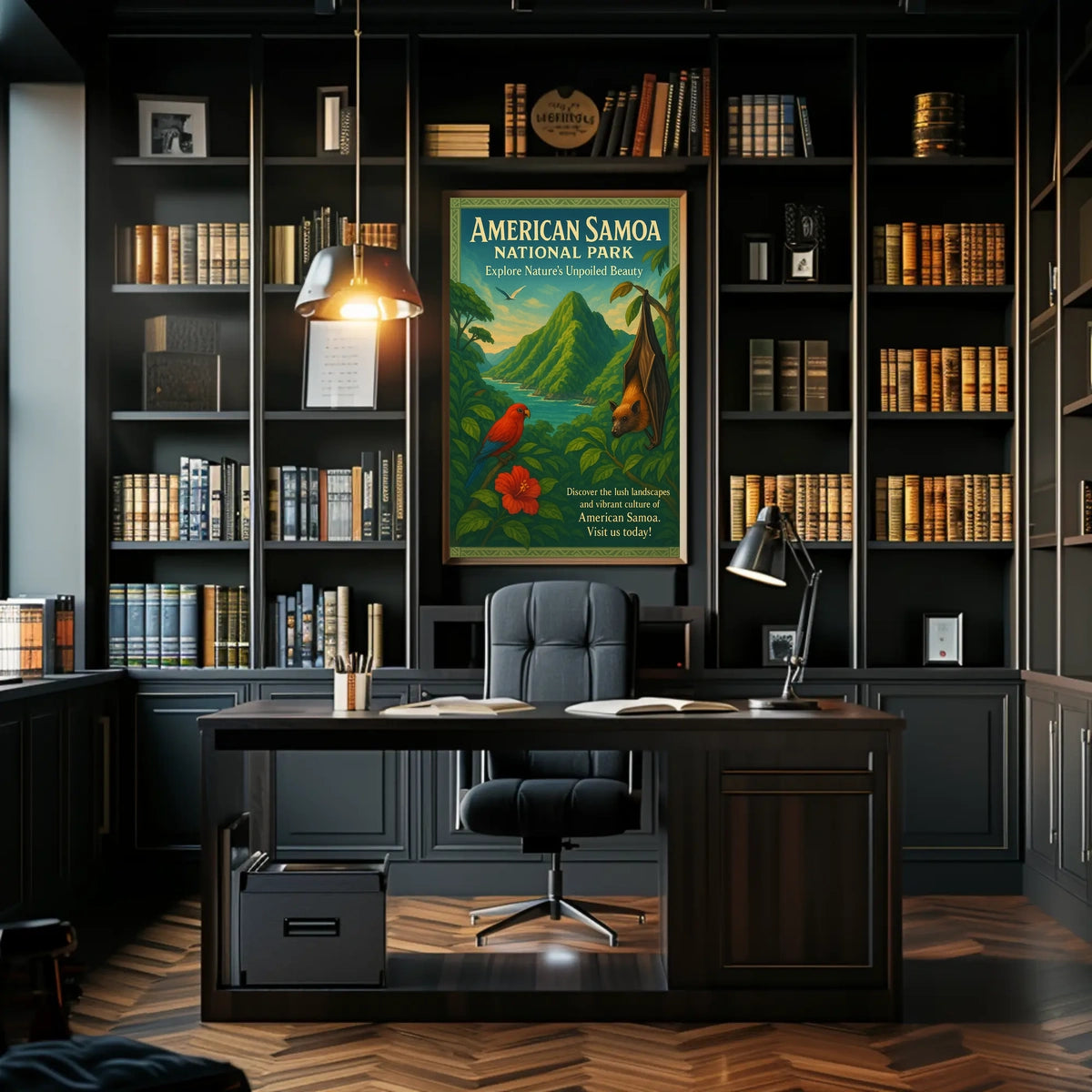 American Samoa National Park Vintage Poster Art
