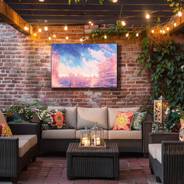 Dreamy Urban Skyline Poster