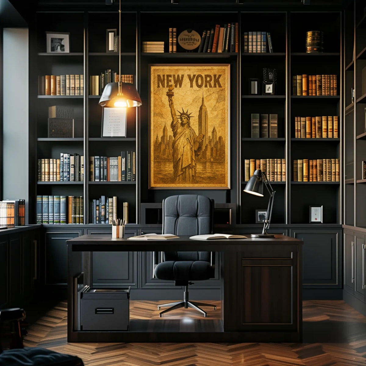 New York Iconic Landmarks Poster