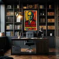 Harry S. Truman 33rd President of the United States Street Art Mashup Poster