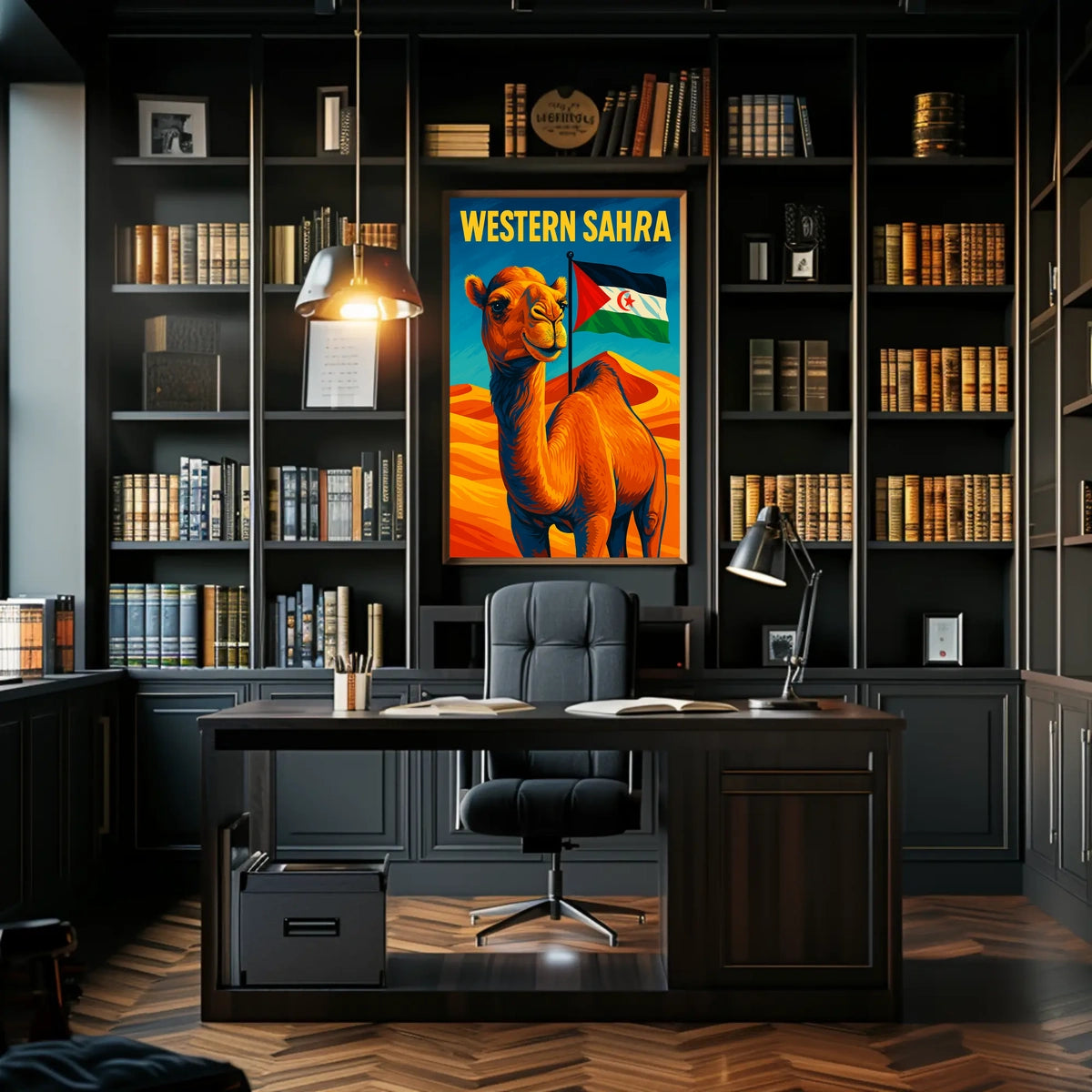 Western Sahara A Vibrant Tribute Poster