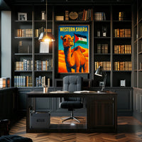 Western Sahara A Vibrant Tribute Poster