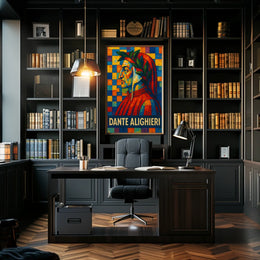 Dante Alighieri A Mosaic Tribute Poster