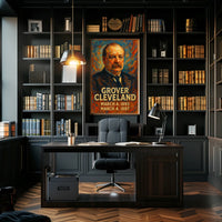 Grover Cleveland Presidential Terms Poster