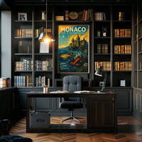 Monaco Jewel of the Mediterranean Poster