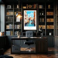 Venice Canal Scene Poster